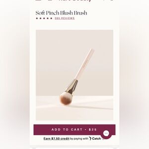 rare beauty soft pinch blush brush!